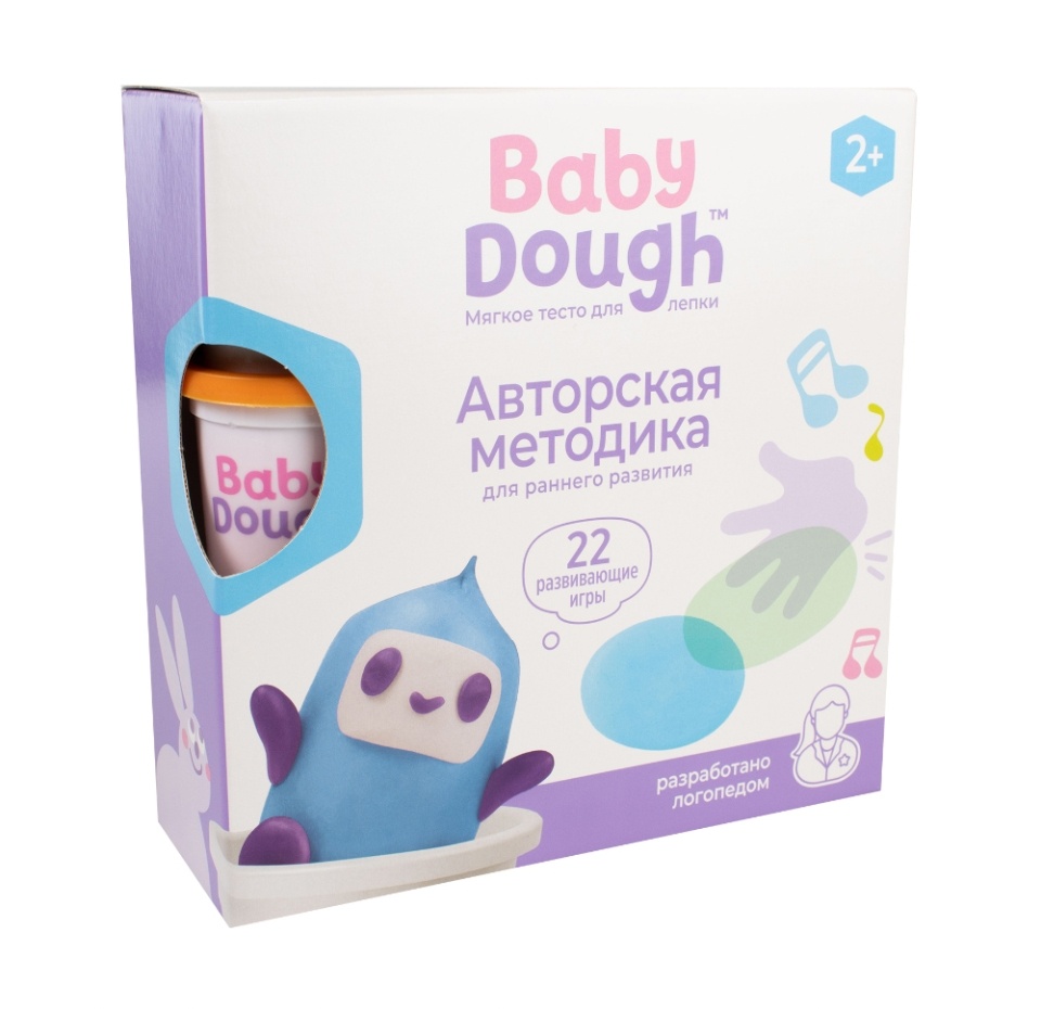 

Игровой набор BabyDough тесто для лепки цвет голубой 2+