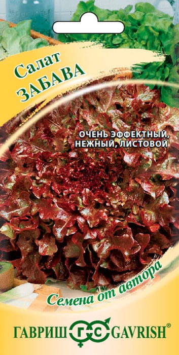 

Семена Гавриш Салат Забава красный хрустящий 0.5 г