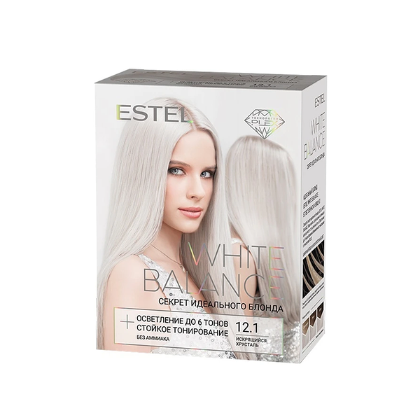 Краска для волос Estel White Balance Секрет Идеального Блонда, т.12.1 Искрящийся хрусталь 350 мл