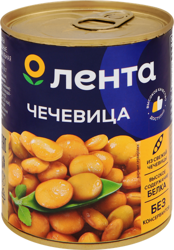

Чечевица Лента натуральная 370 мл