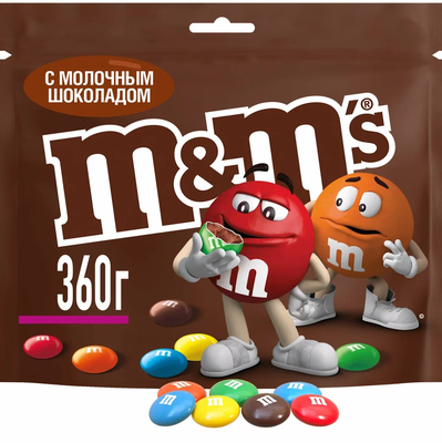 Конфеты M&M'S драже c молочным шоколадом для компании 360 г