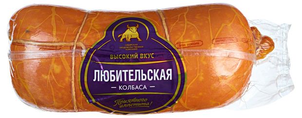 

Колбаса Сибирская продовольственная компания Любительская вареная Высокий Вкус, вес