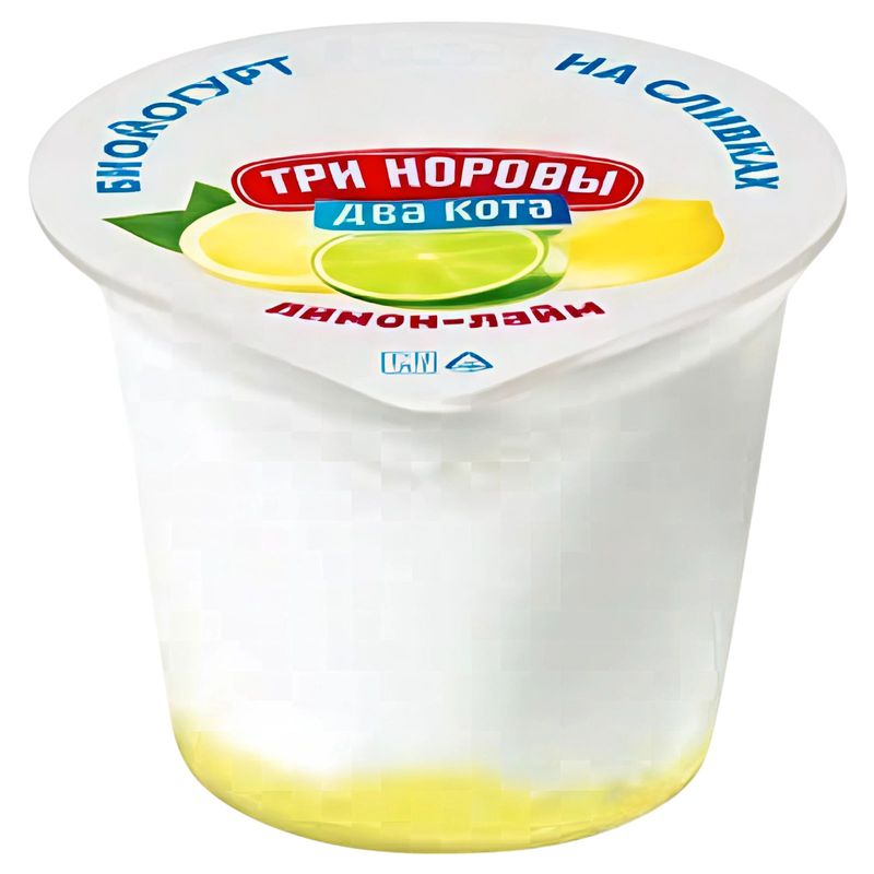 

Биойогурт Три коровы Два кота с лимоном и лаймом 6% 125 г