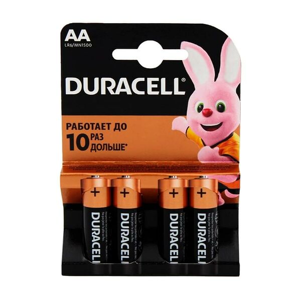 Батарейка AA 4шт Duracell Basic (LR6/MN1500/4АА)