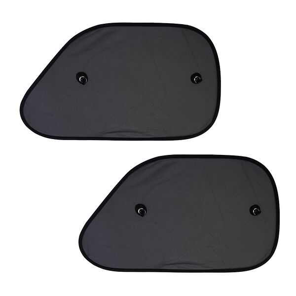 Ng комплект шторок 2шт. на боковое переднее стекло на присоске 65x38см черные, 110026bk