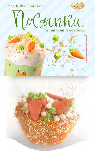 

Посыпка Парфэ Декор Морковная полянка 58 г