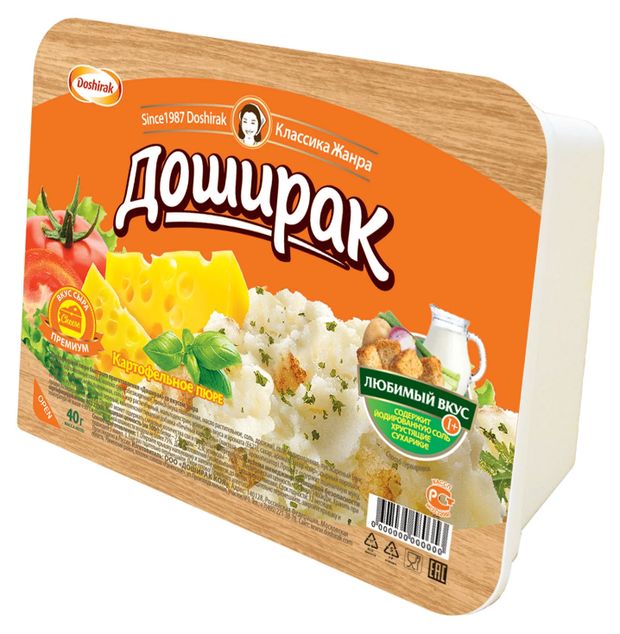 

Пюре картофельное Доширак Премиум со вкусом сыра 40 г