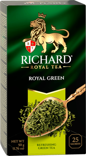 

Чай зеленый Richard Royal Green байховый 25 пакетиков × 2 г
