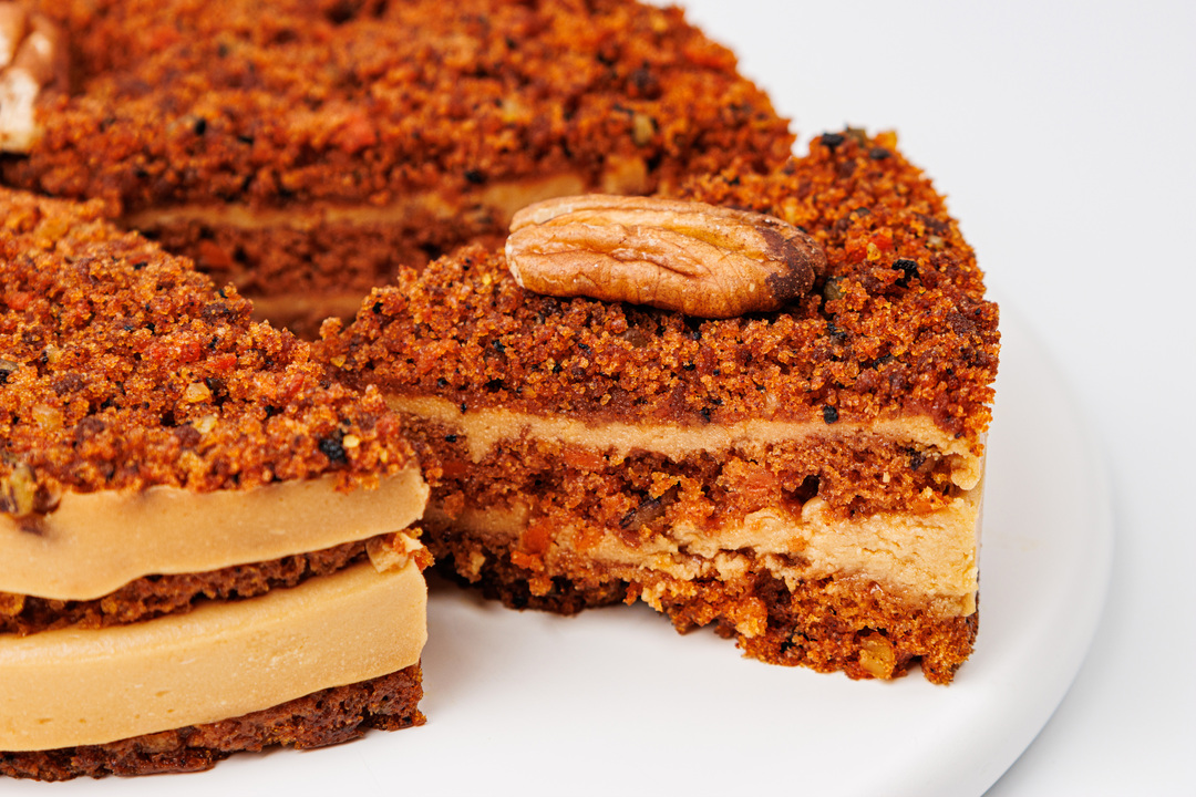 

Торт Вкусвилл Морковный с пеканом постный 500 г