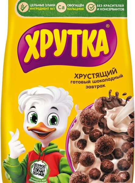 Готовый завтрак Хрутка Шоколадный обогащенный кальцием 230г