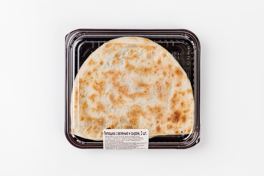 

Лепешка с зеленью и сыром, 2 шт 180 г