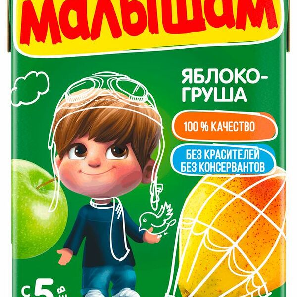 Нектар Малышам Яблоко-груша с 5 месяцев 200 мл