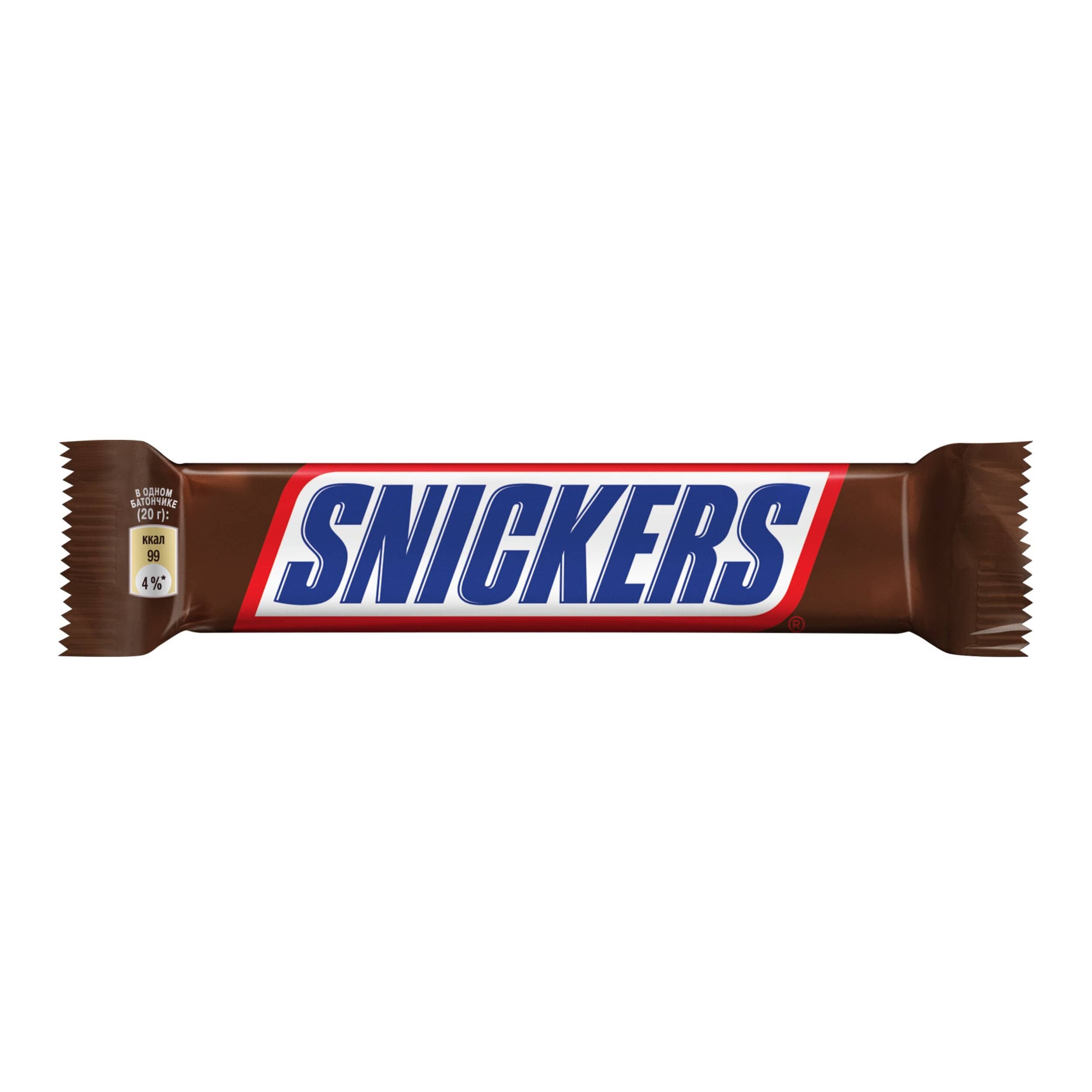 

Шоколадный батончик Snickers 20 г