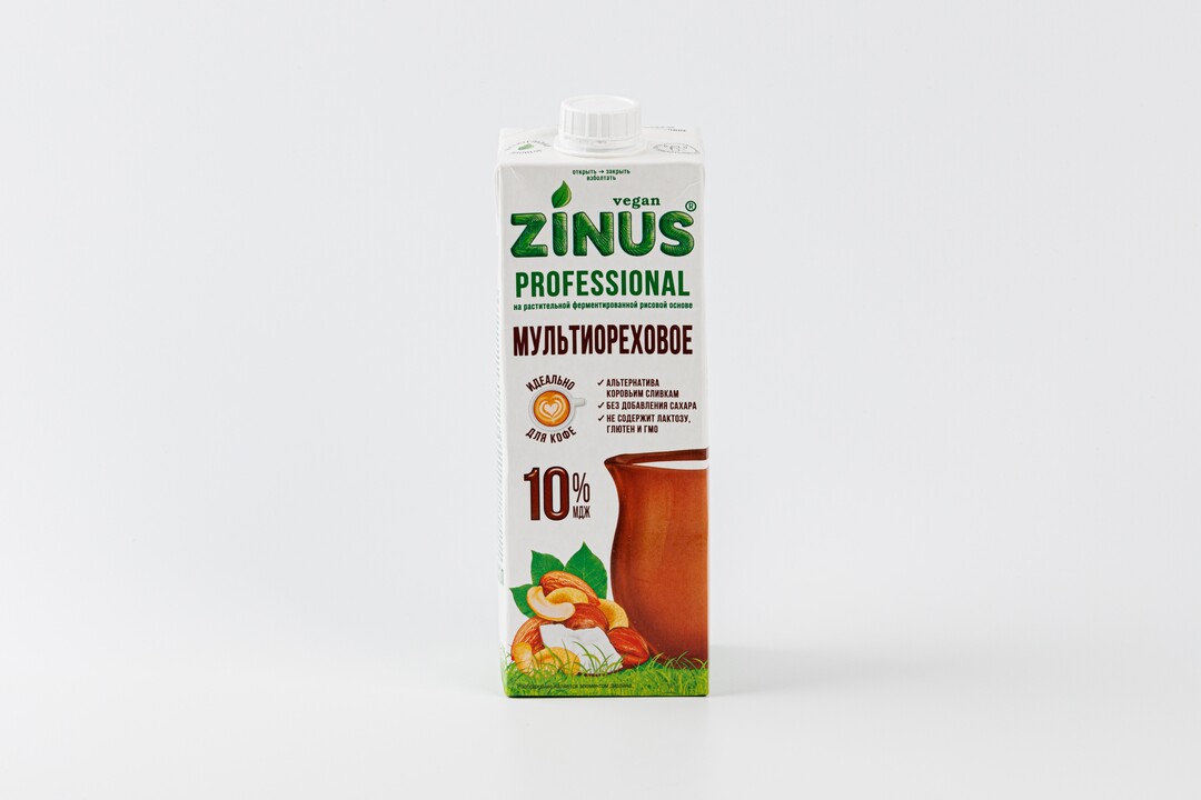 

Сливки Zinus Мультиореховые 10% 1 л