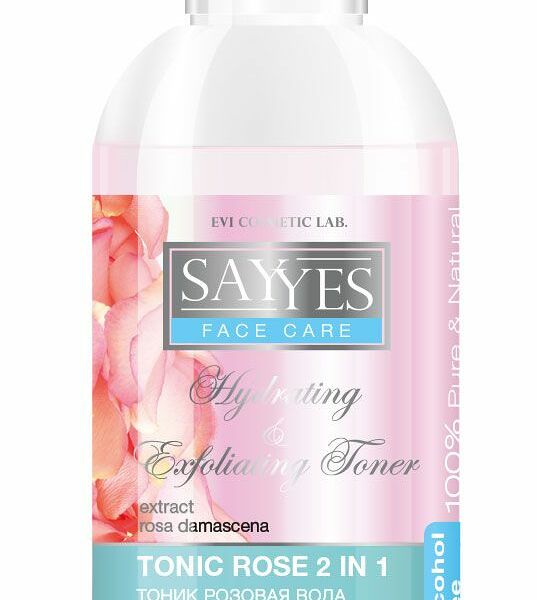 Лосьон-тоник для лица SayYes Розовая вода увлажняющий с АНА-кислотами 150мл