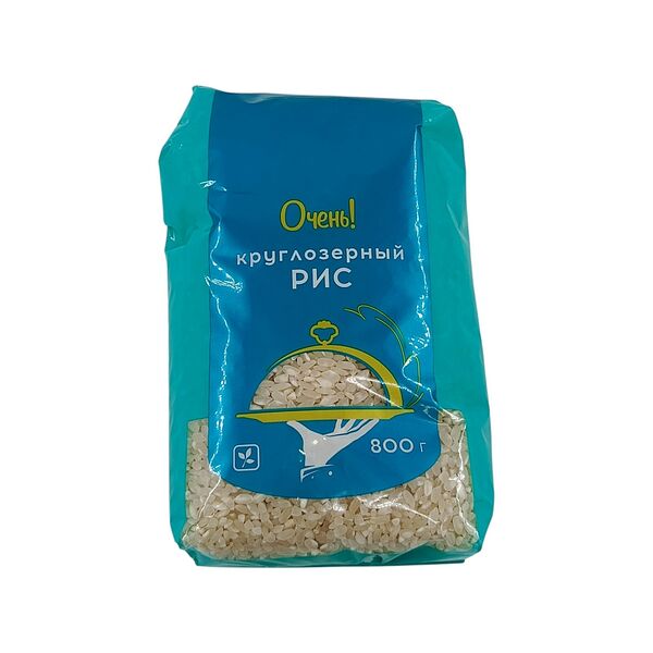 Крупа рис Очень! круглозерн шлиф 800г