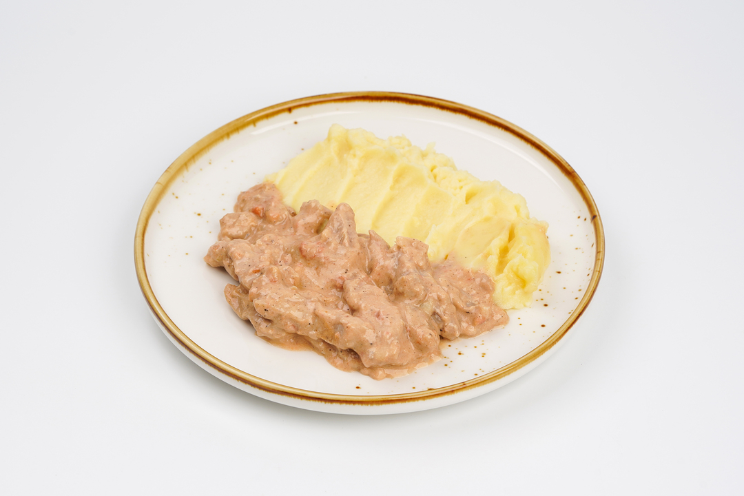 

Свинина по-строгановски с картофельным пюре ВкусВилл 220 г