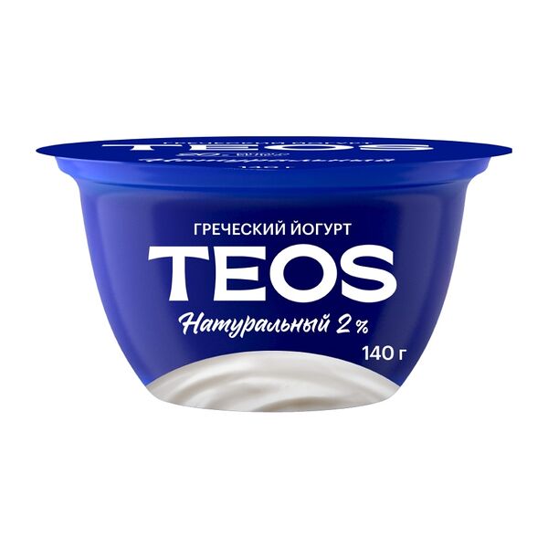 Йогурт Teos Савушкин продукт греческий 2% натуральный 140 г