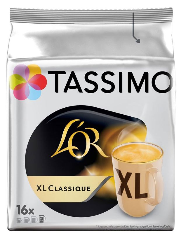 

Кофе в капсулах Tassimo L'Or Classique XL 16 шт 136 г