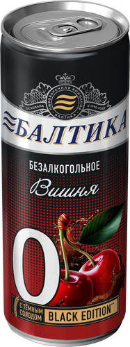 

Напиток пивной безалкогольный Балтика Вишня №0 пастеризованный 330 мл