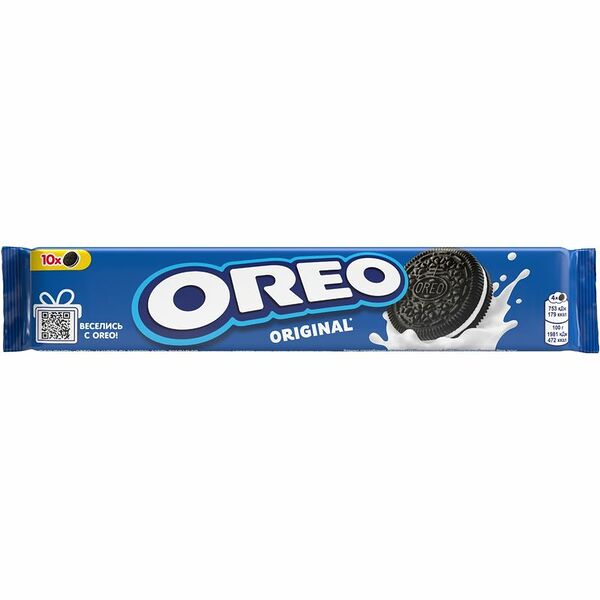 Печенье Oreo Original с какао и начинкой с ванильным вкусом 95 г