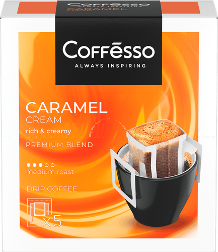 

Кофе в дрип-пакетах Coffesso Caramel Cream 5 шт. х 10 г