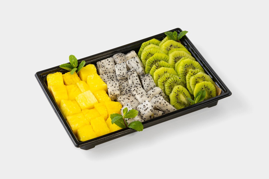 

Фруктовая тарелка Фруткорт ананас, питахайя, киви 480 г
