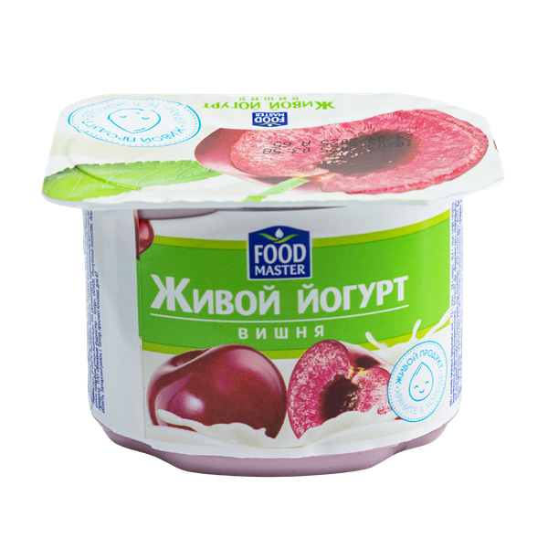 Йогурт FoodMaster Живой вишня 1.5% 110 г