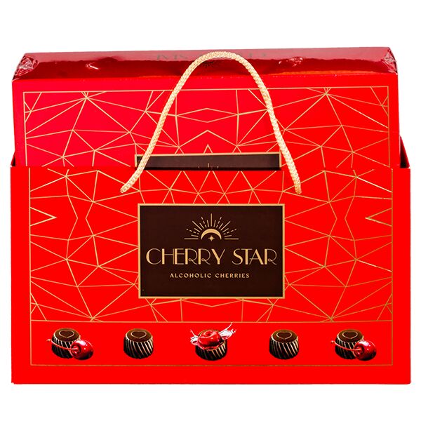 

Конфеты в коробке ЧТМ Fantasy Brands Cherry Star в подарочной сумке 370 г