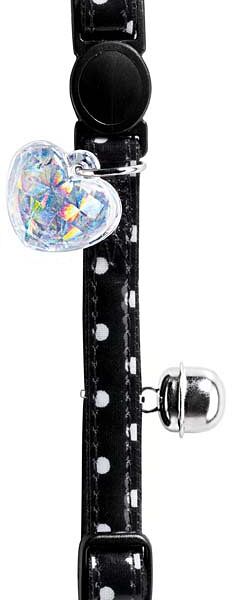 Hunter ошейник Smart Glossy Dots для кошек Черный