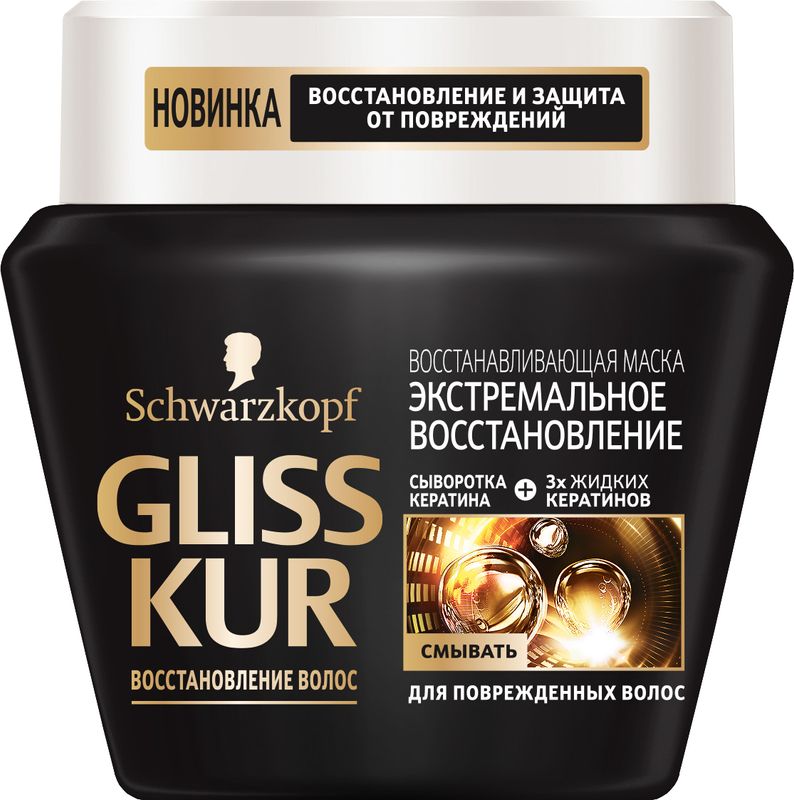 

Маска для волос Gliss Kur Экстремальное восстановление для поврежденных волос 300 мл