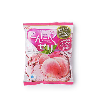 Желе фруктовое Yukiguni из конняку со вкусом персика с натуральным соком и коллагеном 6x18г, Япония