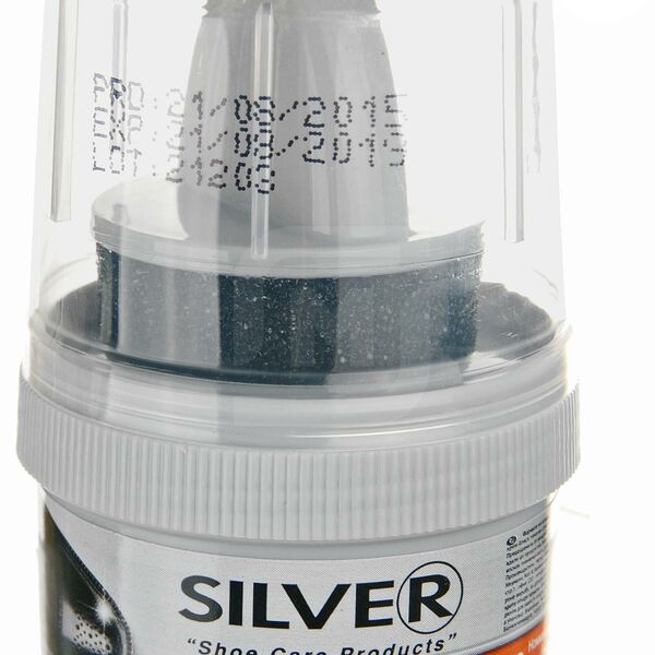 Крем-блеск для обуви Silver черный