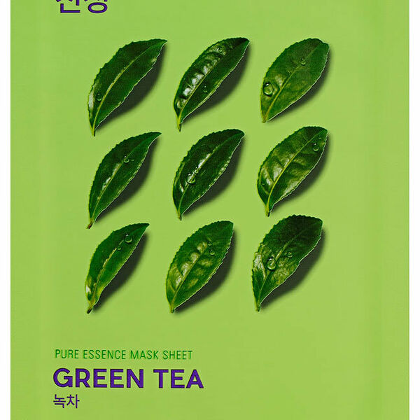 Маска тканевая противовоспалительная для лица Pure Essence (Пьюр Эссенс) с экстрактом зеленого чая ТМ Holika Holika (Холика Холика)