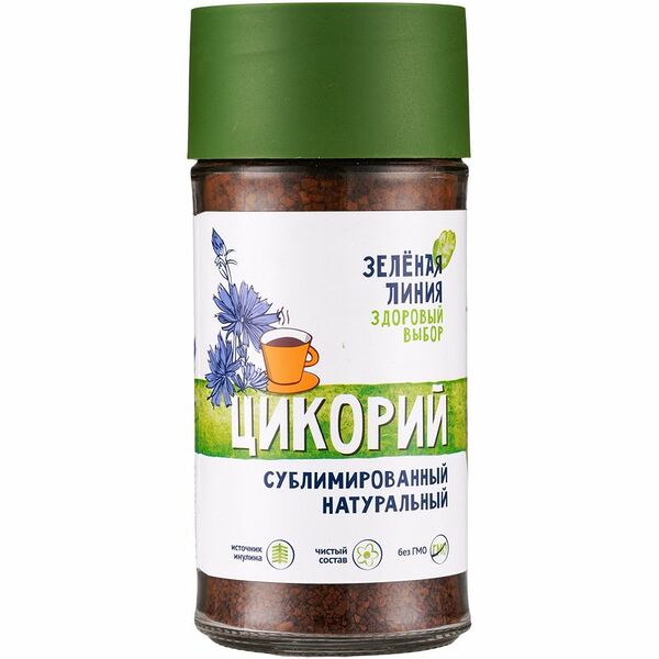 Цикорий натуральный растворимый сублимированный Зелёная Линия, 85г