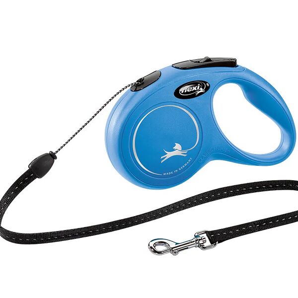 Flexi рулетка New Classic для собак до 12 кг (5 м трос) S, Синий