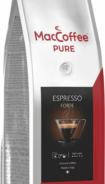 Кофе Maccoffee Pure Espresso Forte молотый натуральный 250г