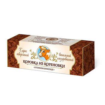 Сырок глазированный Коровка из Кореновки в темном шоколаде 23%