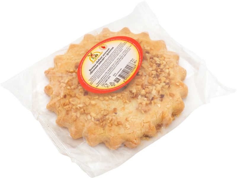 

Кольцо Хлебное местечко песочное с арахисом 80 г