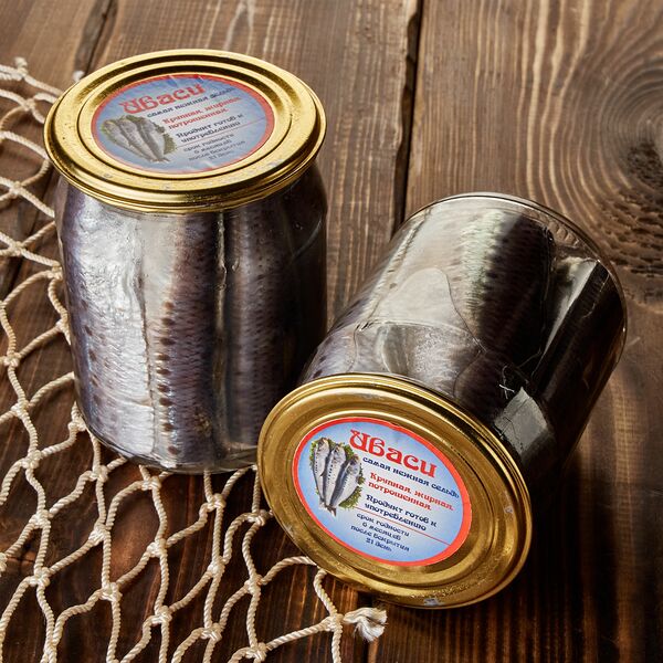 Иваси слабосоленая в банке, 500гр
