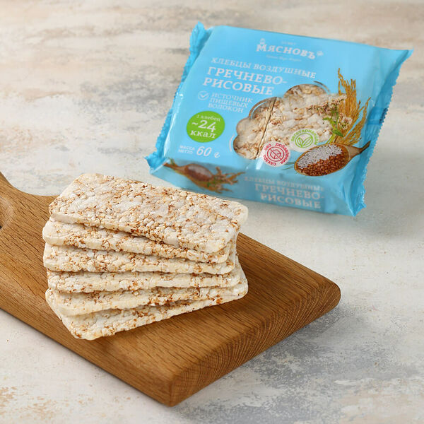 Хлебцы воздушные гречнево-рисовые МясновЪ Пекарня