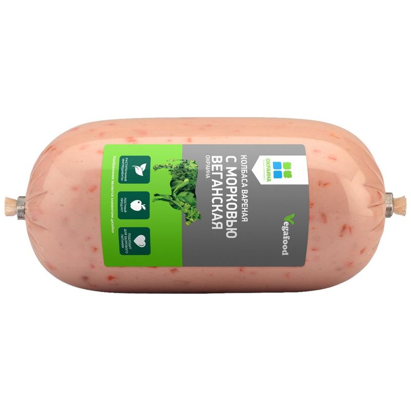 

Колбаса варёная Vegafood веганская с морковью 490 г