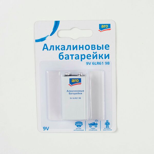 Батарейка 9V (6LR61) 9B ТМ Aro (Аро)