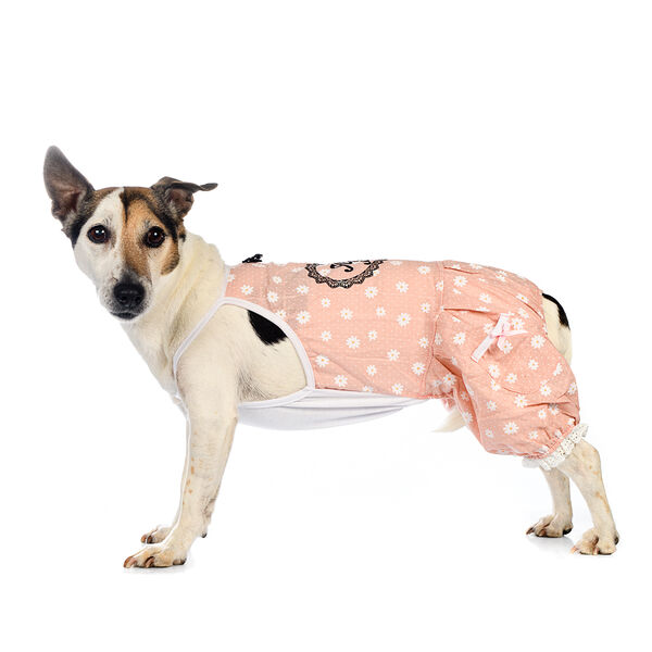 Костюм летний для собак 2XL розовый (унисекс)