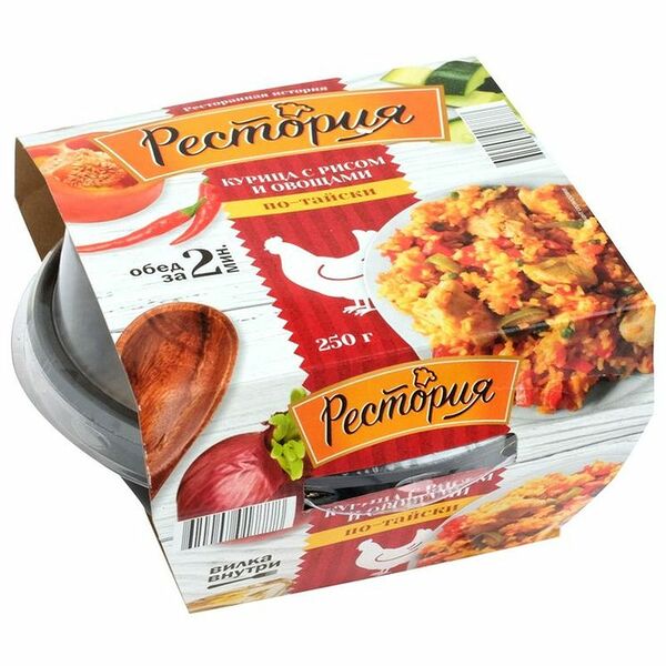 Курица с рисом и овощами Рестория Шеф по-тайски 250г