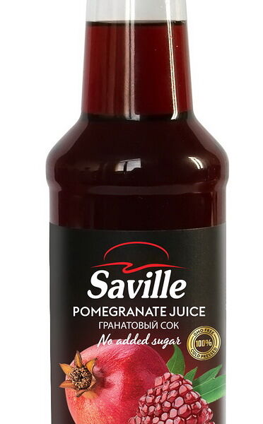 Сок SAVILLE прямого отжима сок пастеризованный 0.650 л. ст/б Азербайджан