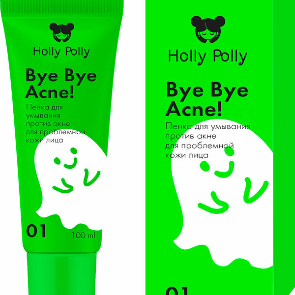 Пенка для умывания Holly Polly Bye Bye Acne! против акне 100 мл