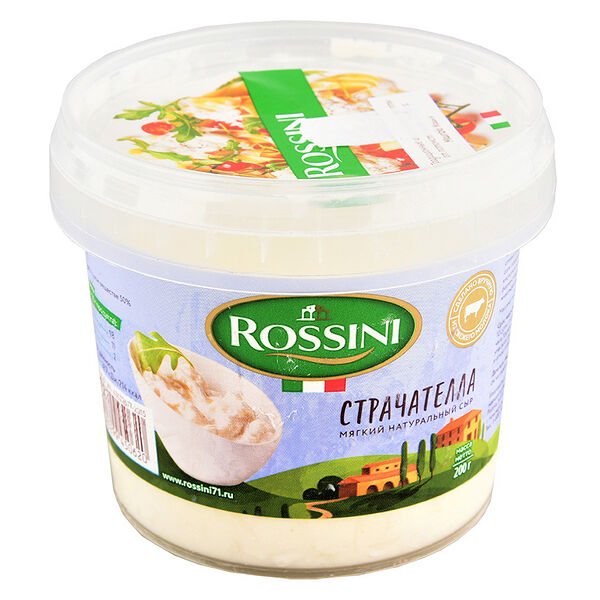 Сыр мягкий Rossini Страчателла 50%, без змж