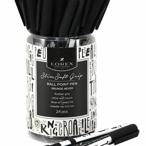 Ручка маслян  Lorex Grunge 4ever Slim Soft Grip синий