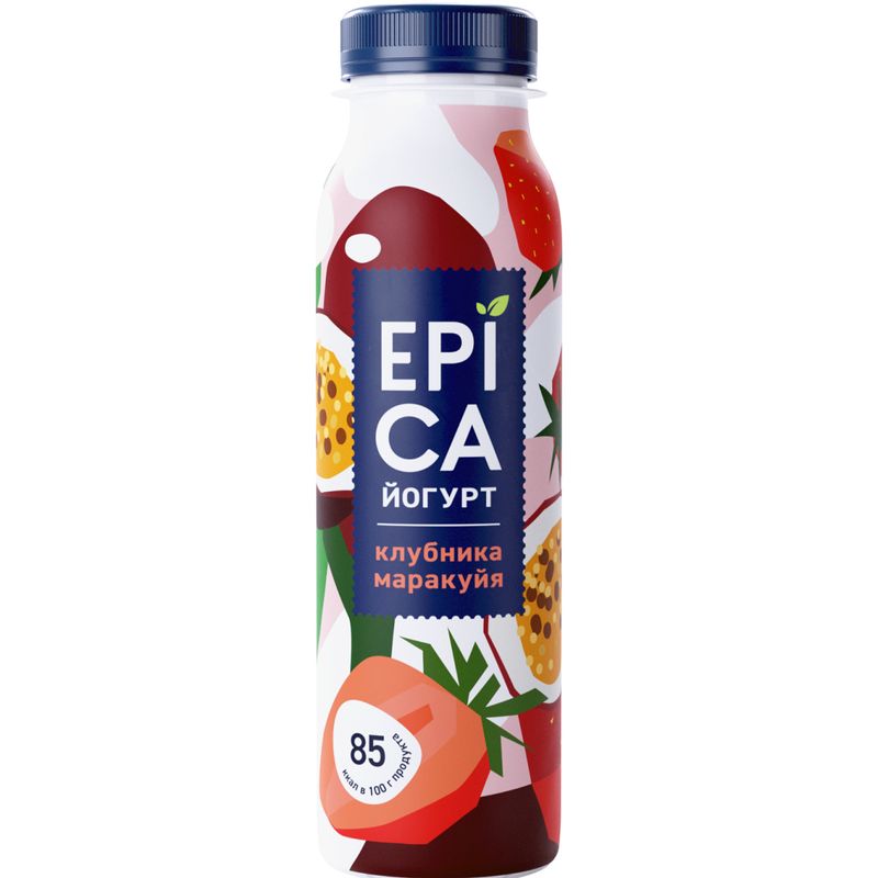 

Йогурт питьевой Epica клубника - маракуйя 2,5%, 260 г